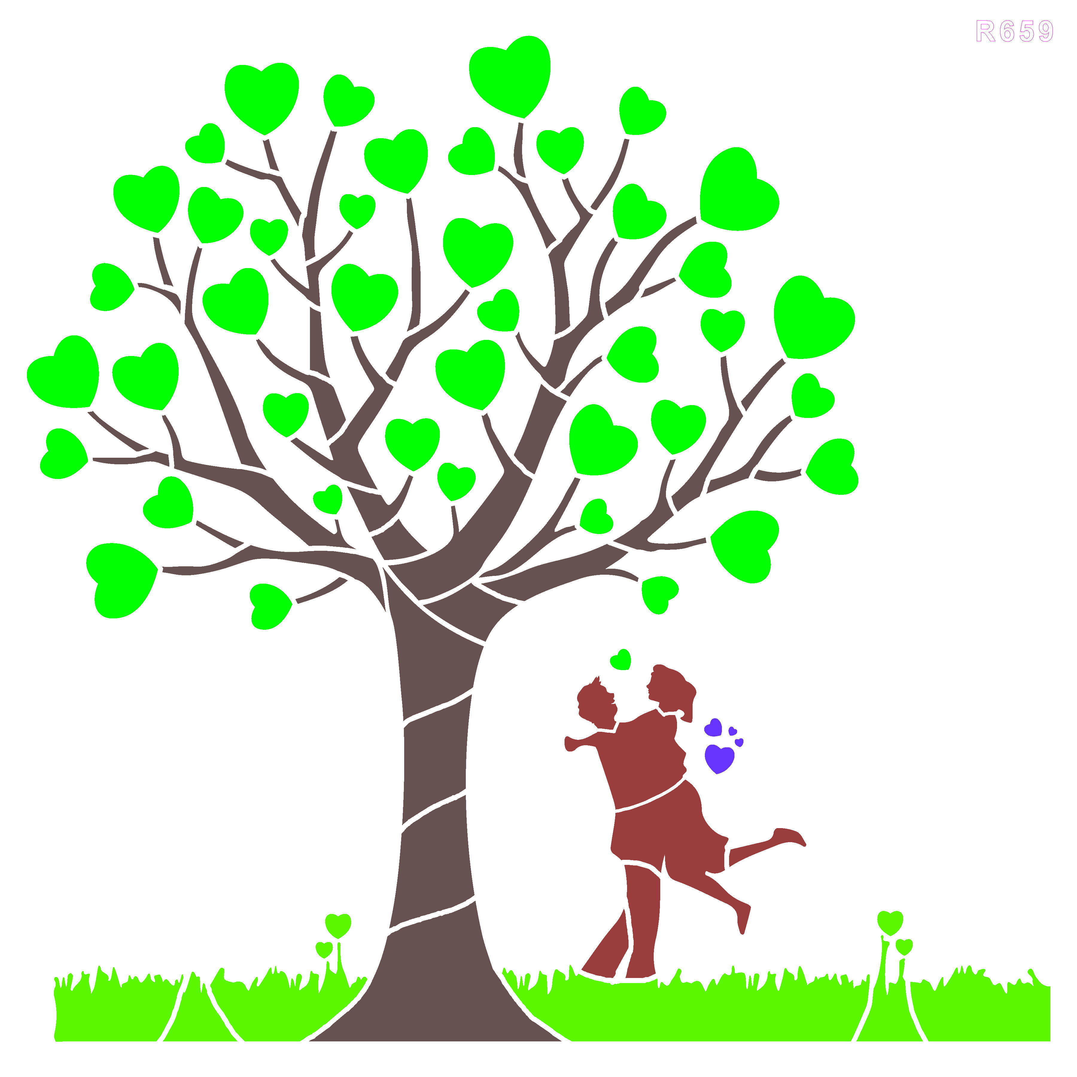 R659_Tree Wall Stencil