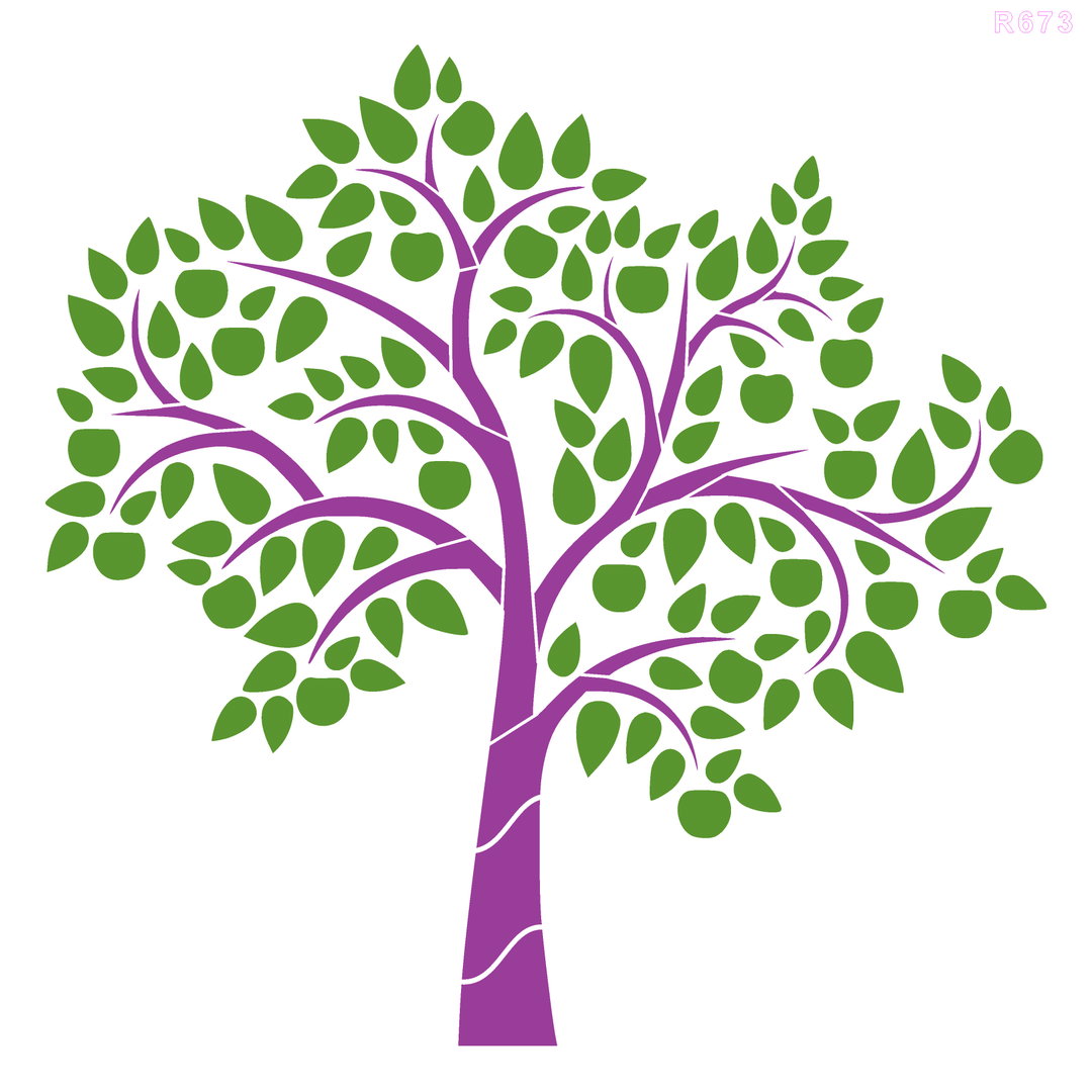 R673_Tree Wall Stencil