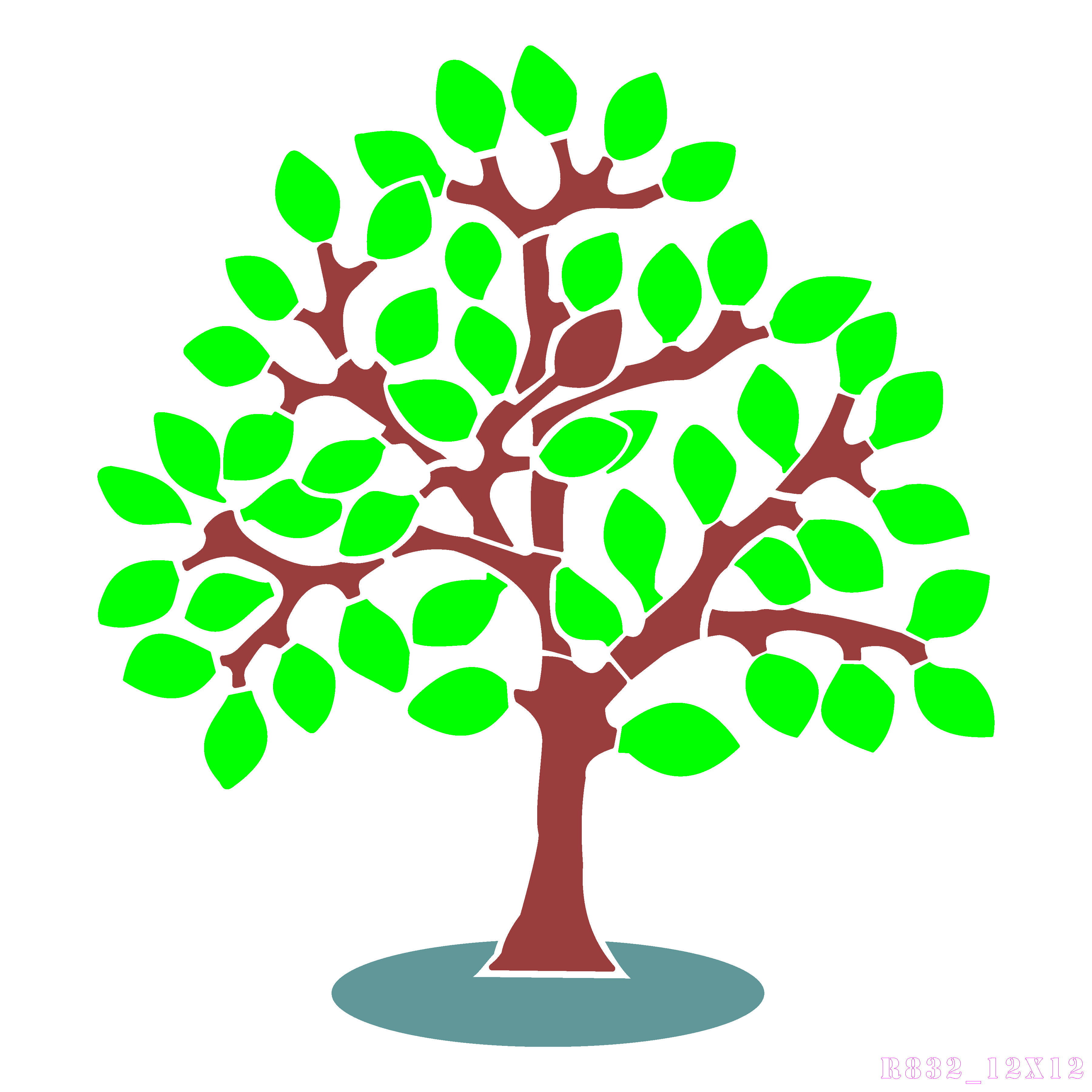 R832_Tree Wall Stencil