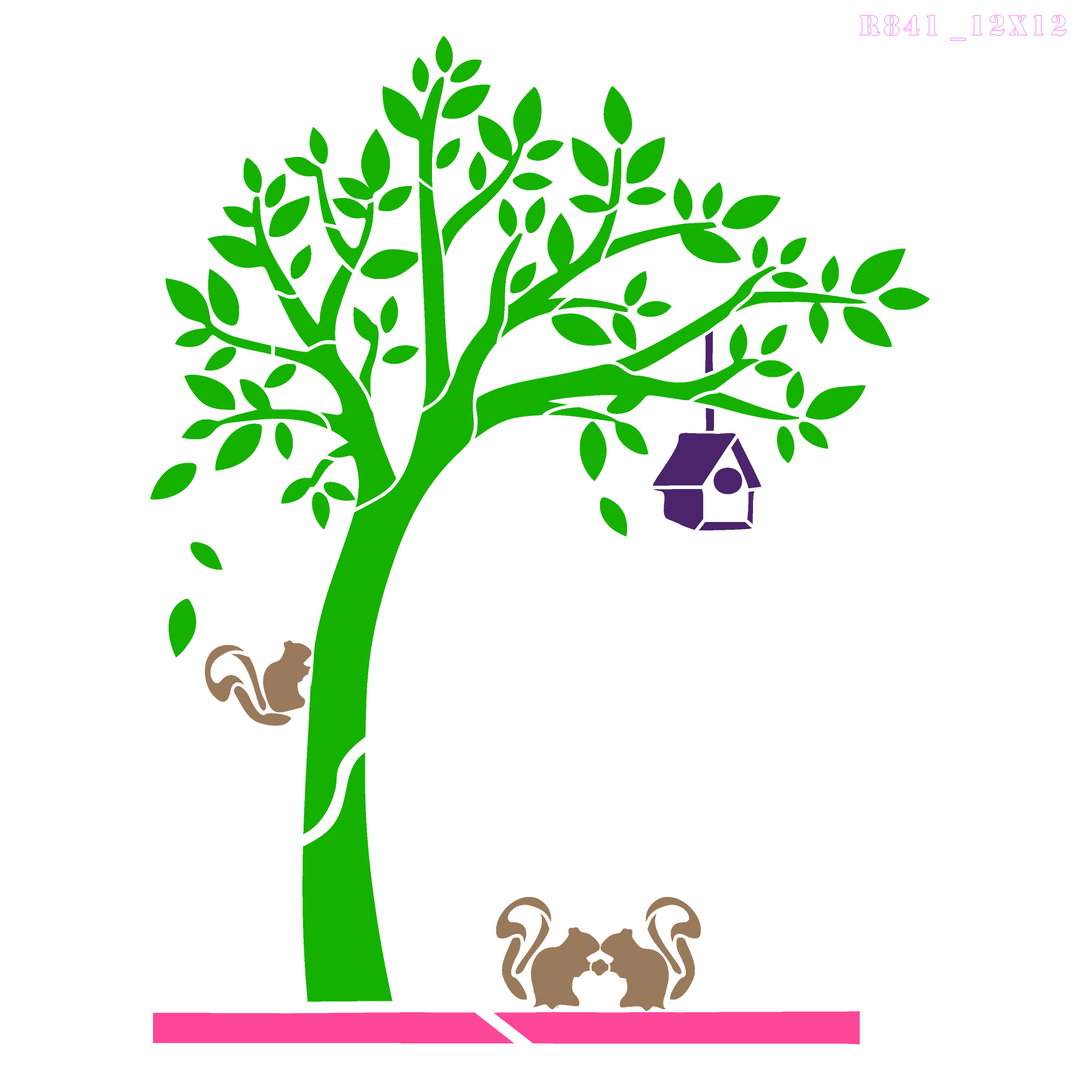 R841_Tree Wall Stencil