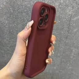 Anti-fall Mobile Phone Case for iPhone 15 Pro Max/Ultra / Burgundy