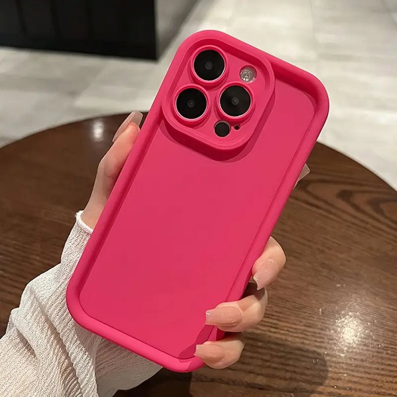 Anti-fall Mobile Phone Case for iPhone 14 Pro / Rose Red_0