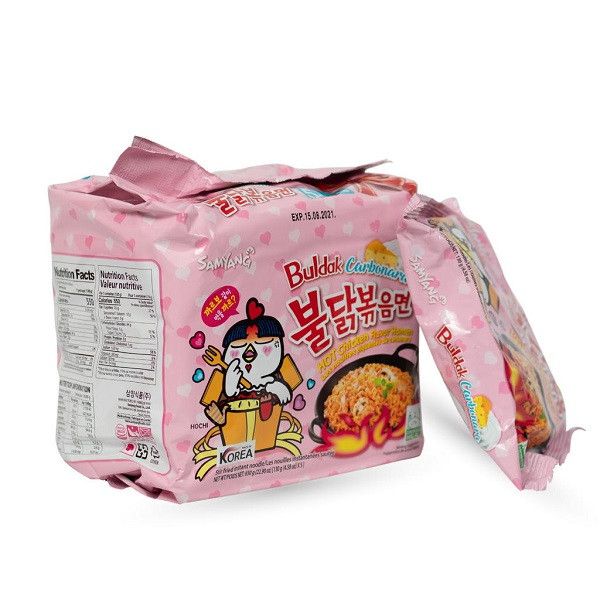 CARBONARA BULDAK HOT CHICKEN FLAVOUR RAMEN 5*130GM