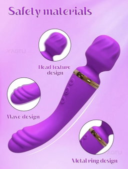 Vibro masseur double tête 2en 1