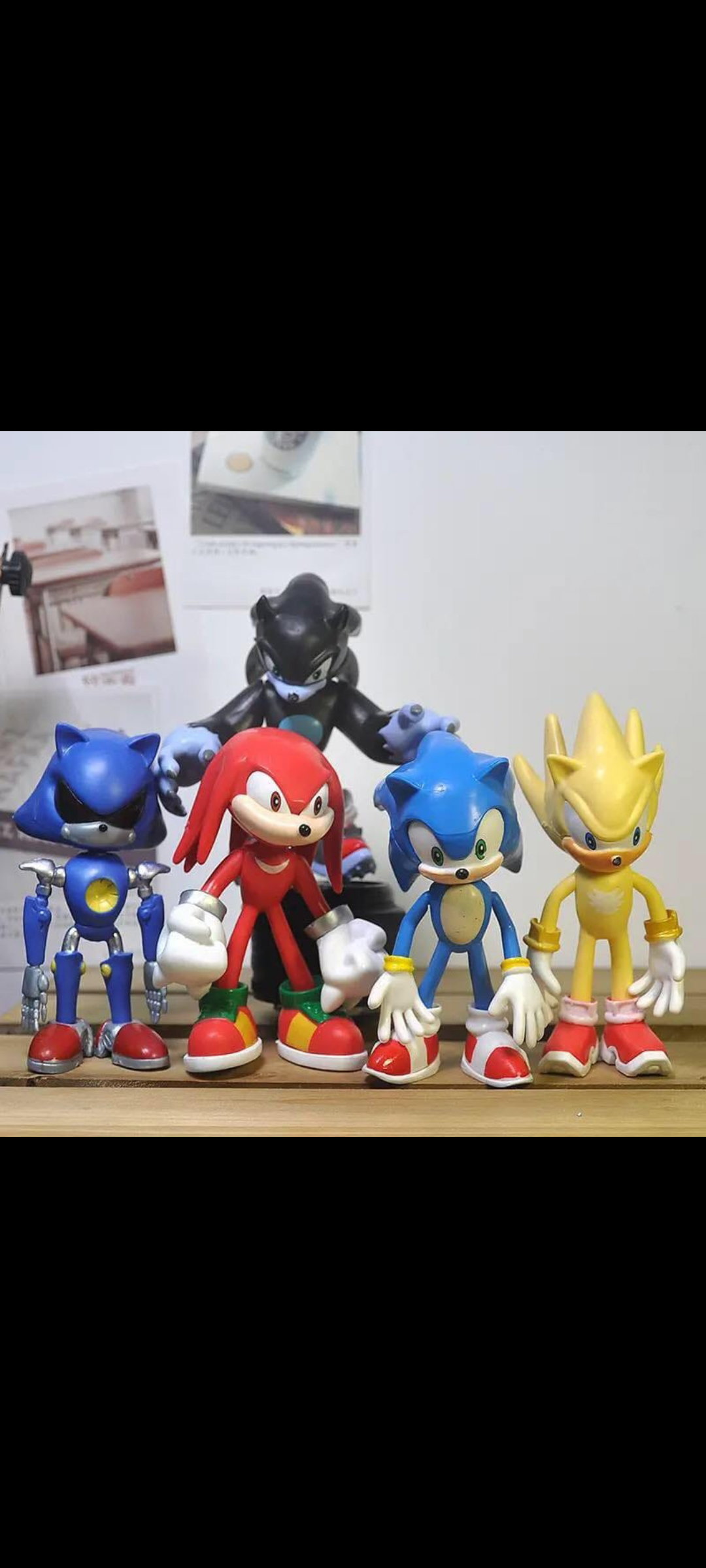 5 figurines super sonic_0