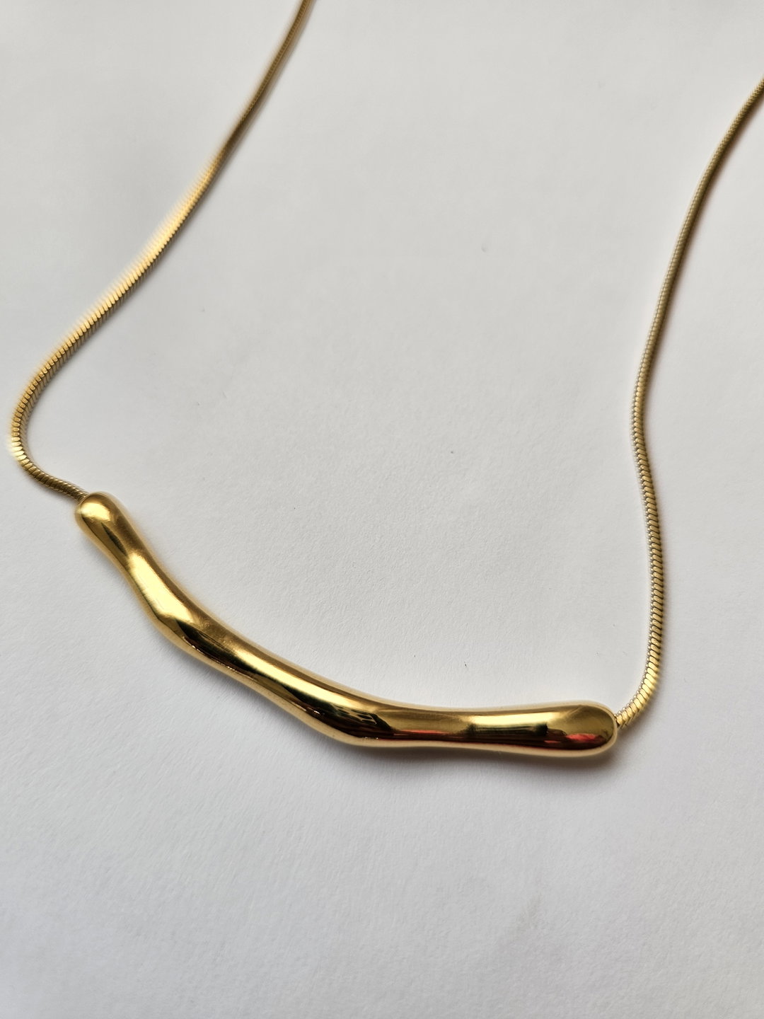 Hammered Pendant Necklace