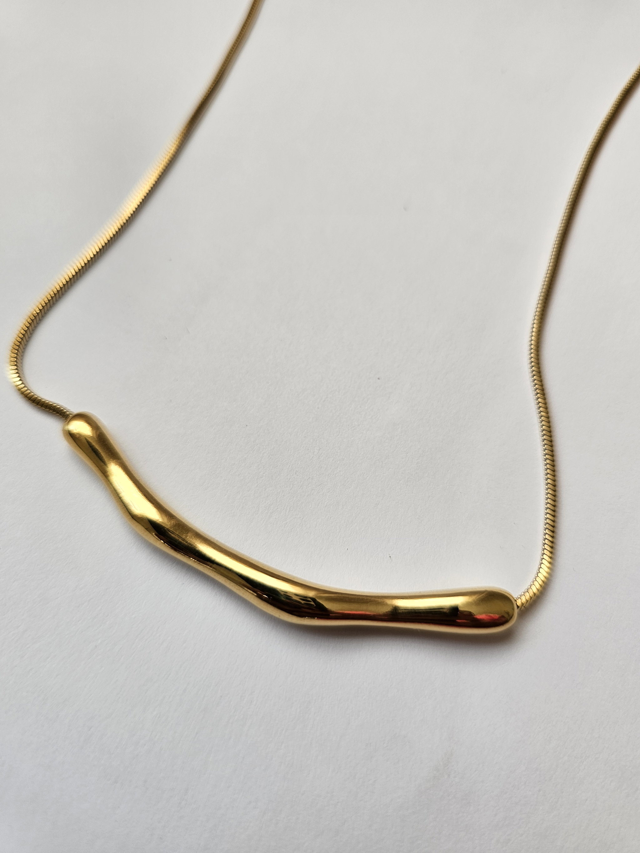 Hammered Pendant Necklace _0