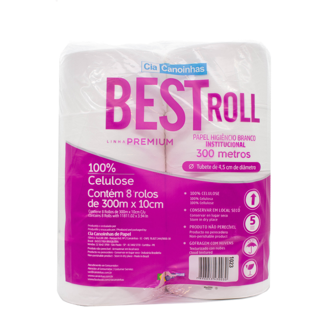 Papel Higiênico (best roll) 8uni 300m 