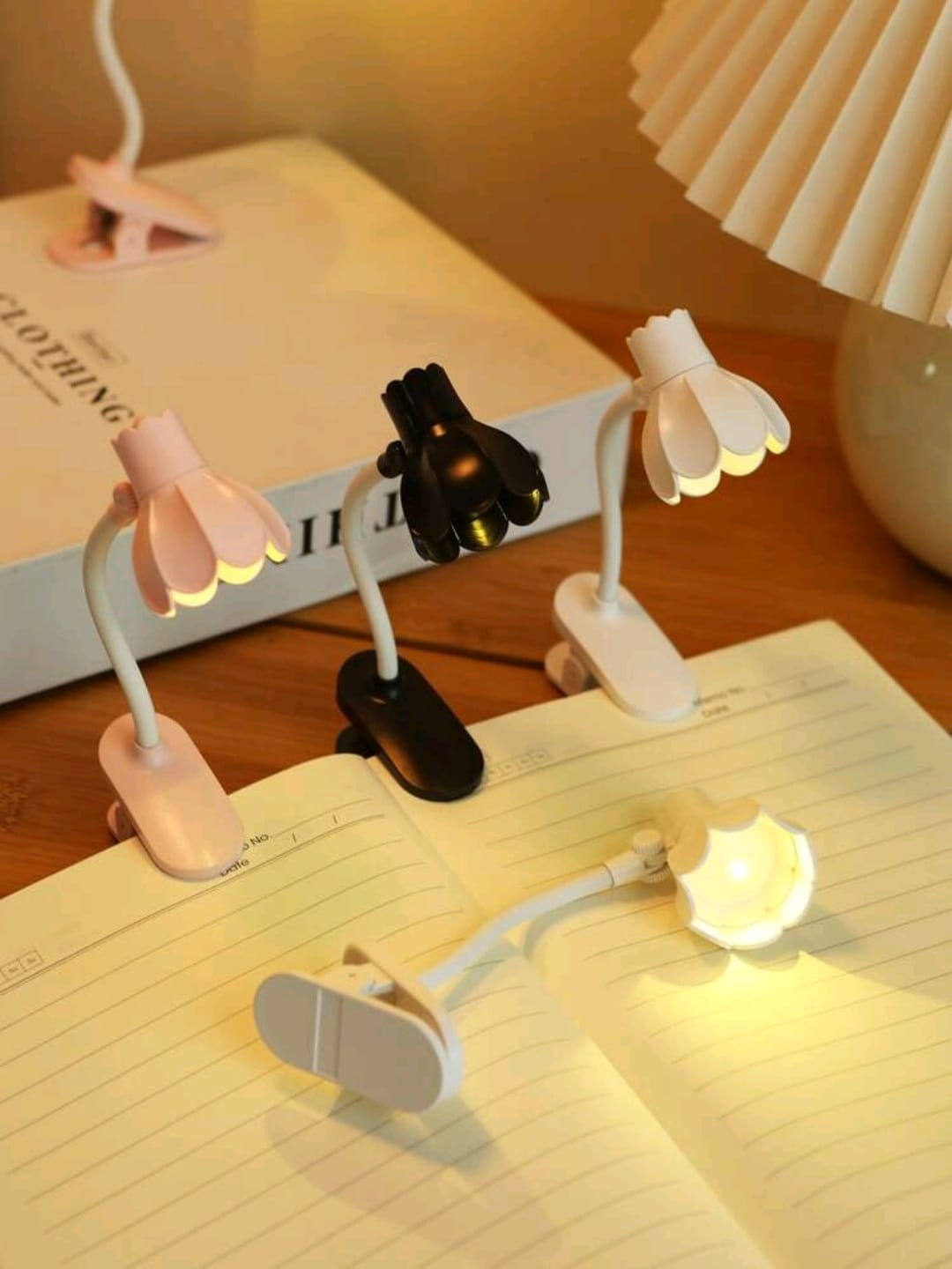 Battery Powered Book Lamp-Flower Style _1