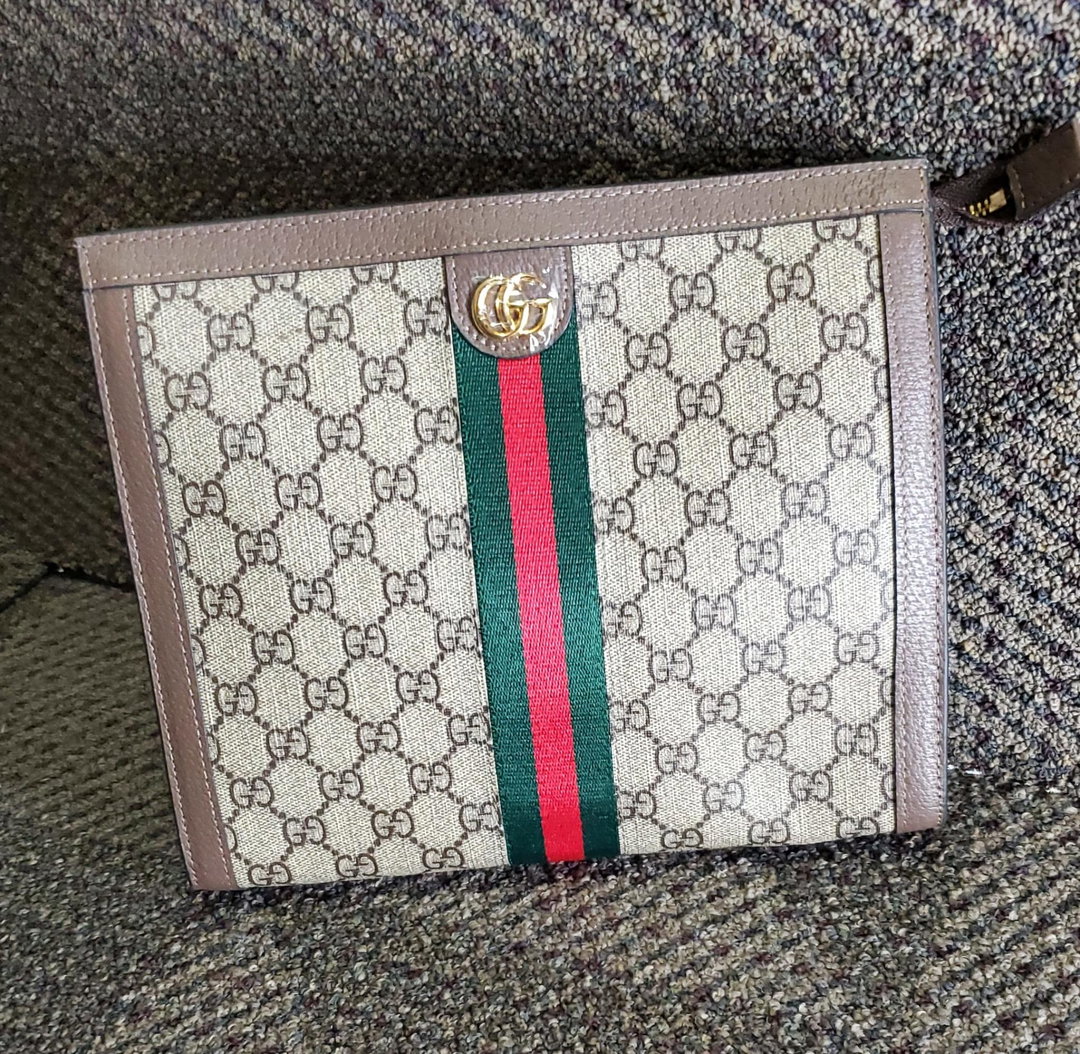 Ophidia Clutch- Gucci GG Supreme Canvas  
