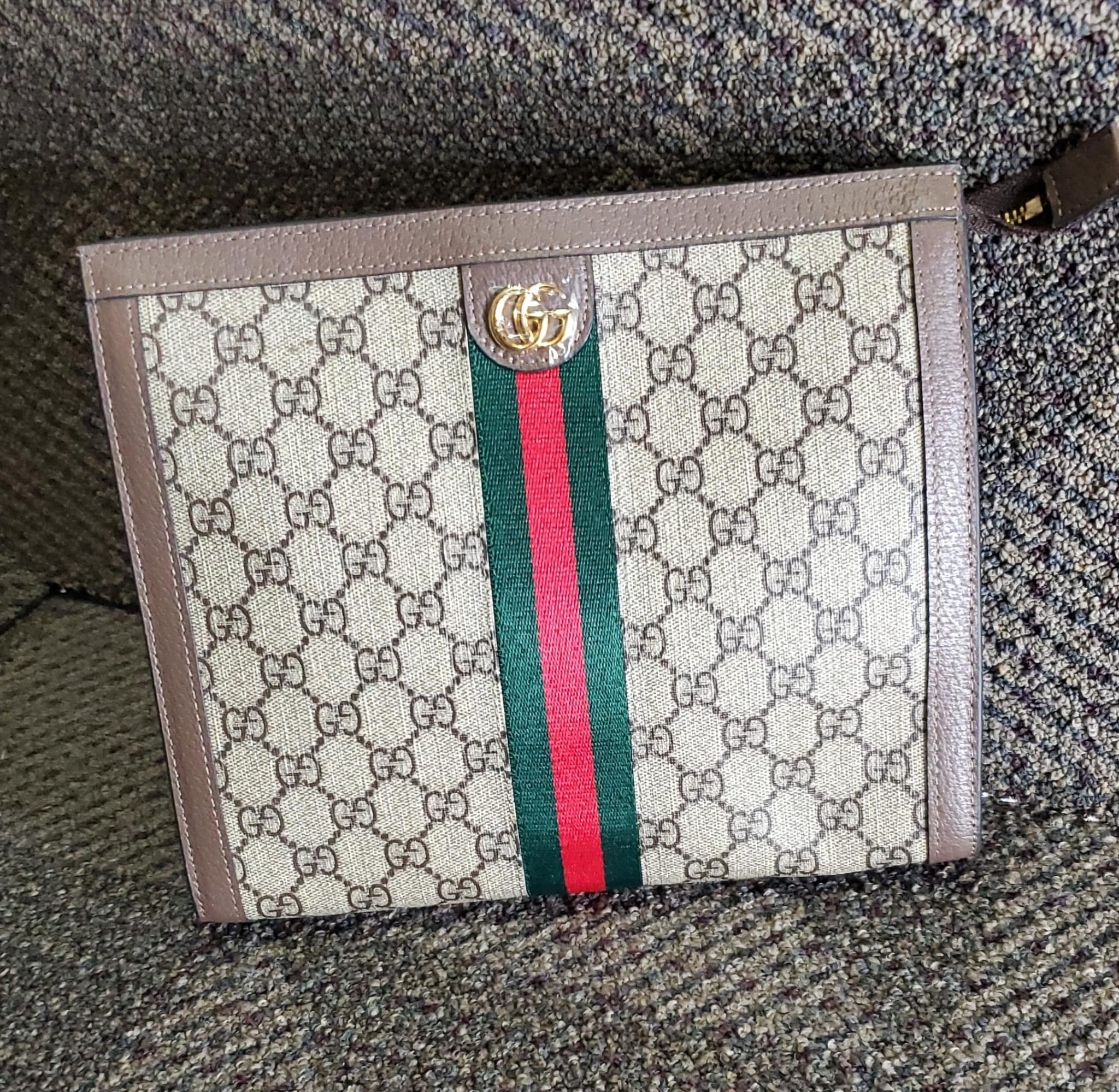 Ophidia Clutch- Gucci GG Supreme Canvas  _0
