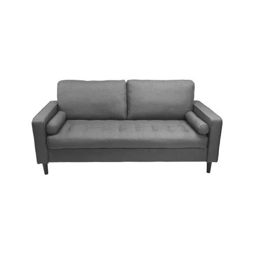2pcs Living Room Set Grey Fabric_2