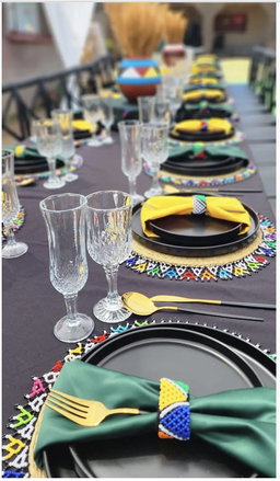 Plate placement mat
