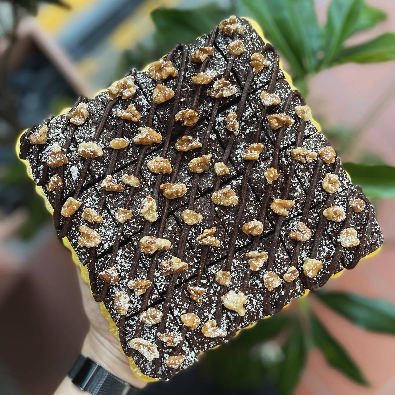 70.5% Belgium Dark Chocolate Brownie with Walnut_0