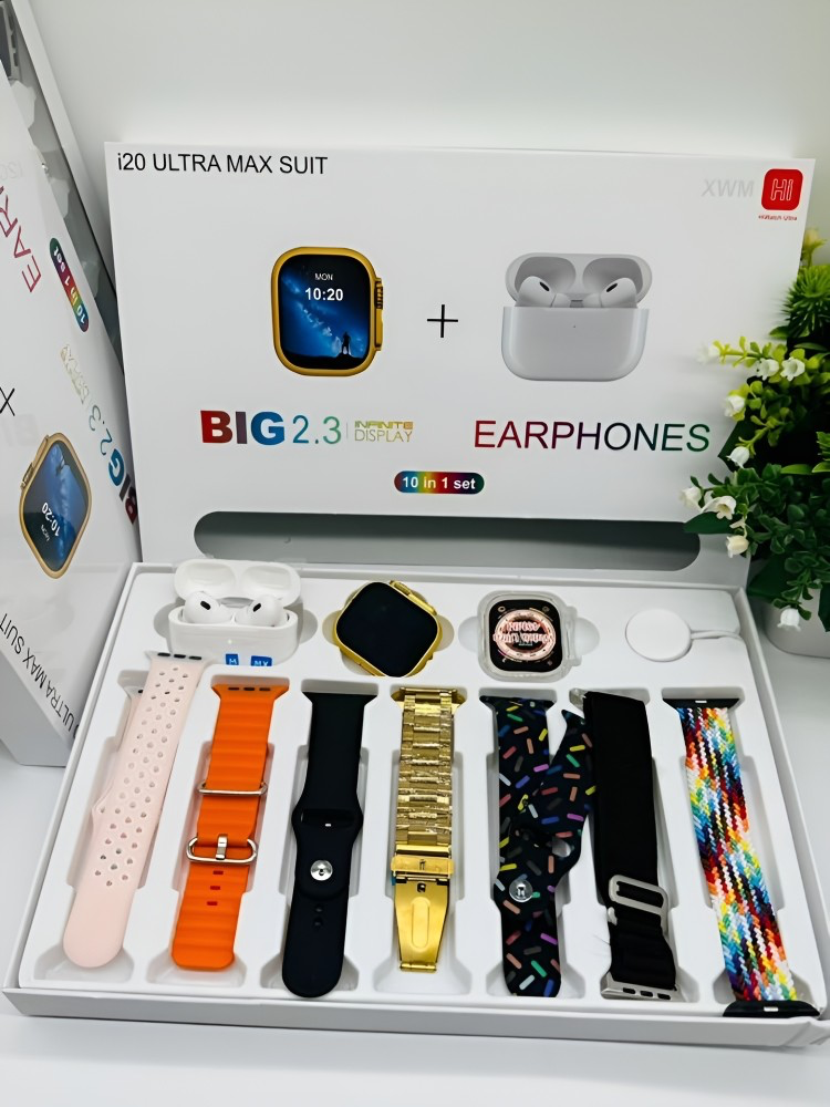 i20 Ultra Max Smart Watch - 10 In 1