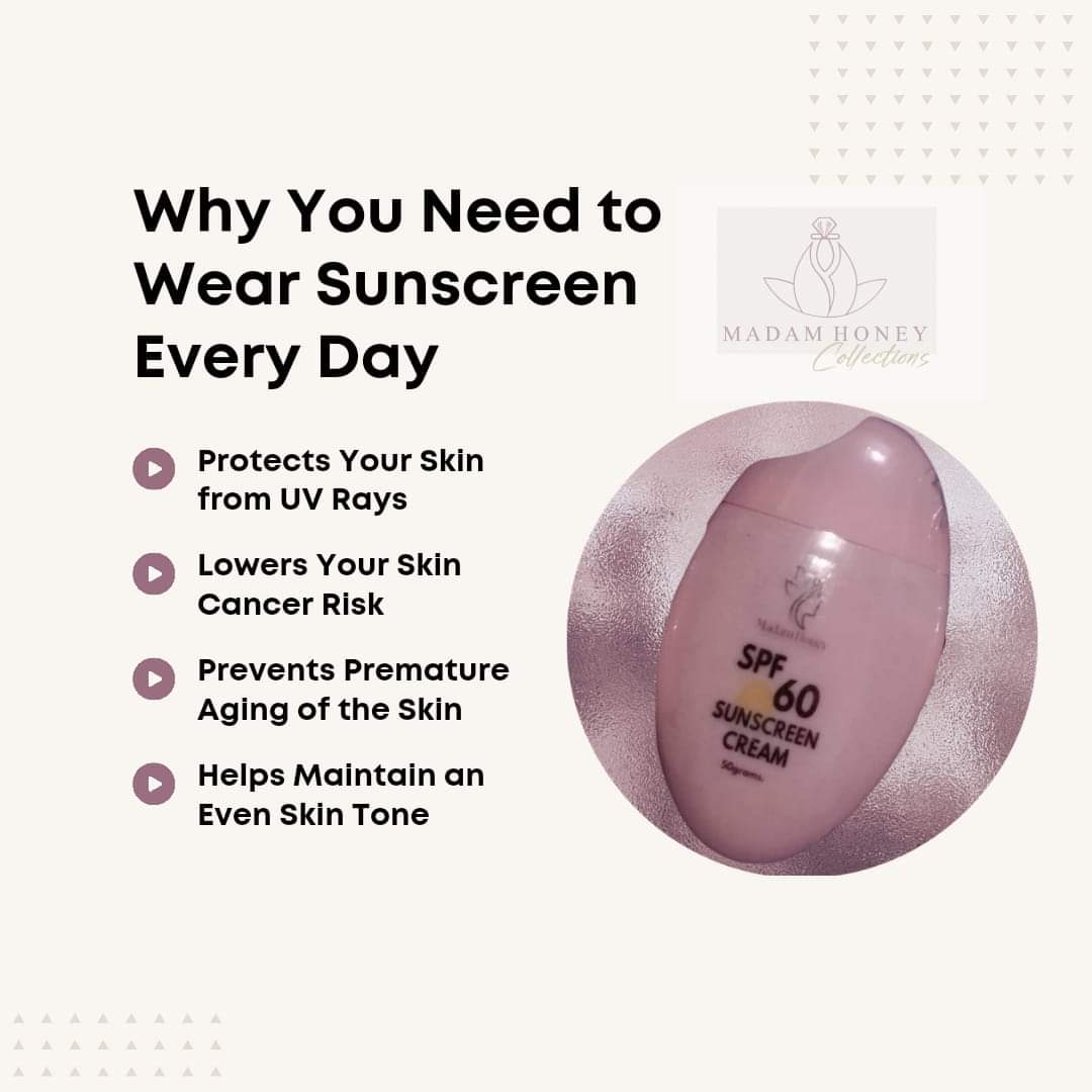 Madam Honey Instant-Glow Sunscreen Cream - SPF 60 (50grams)_2