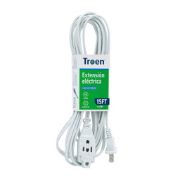 EXTENSION ELECTRICA BLANCA 4.57 MTS TROEN 5-193
