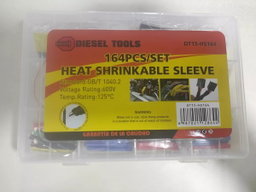 KIT DE FUNDAS TERMOENCOGIBLE 164 UNID DIESEL TOOLS 8-094