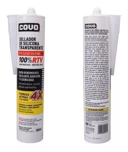 SILICON TRANSPARENTE RTV 300G COVO 4-867