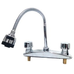 LLAVE FREGADERO DOBLE FLEXIBLE 8" GRIVEN 4-251