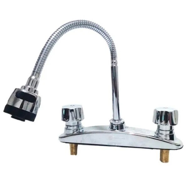 LLAVE FREGADERO DOBLE FLEXIBLE 8" GRIVEN 4-251