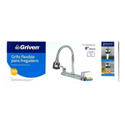 LLAVE FREGADERO DOBLE FLEXIBLE 8" GRIVEN 4-251