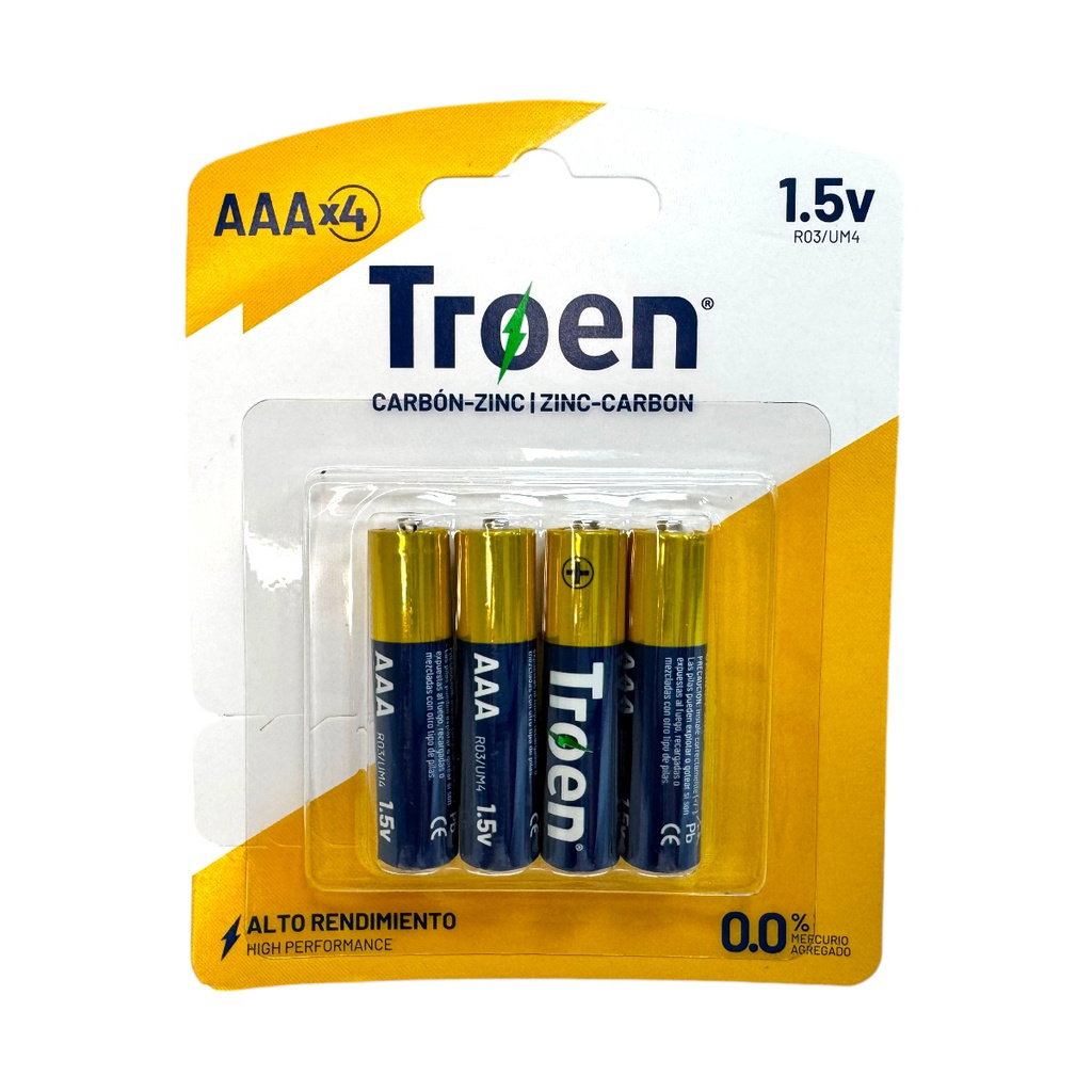 BATERIA AAA CARBON x 4 UNID TROEN 9-518