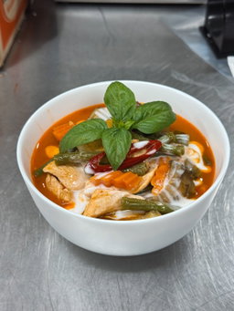Thai Red curry with rice แกงกะทิ+ข้าวสวย
