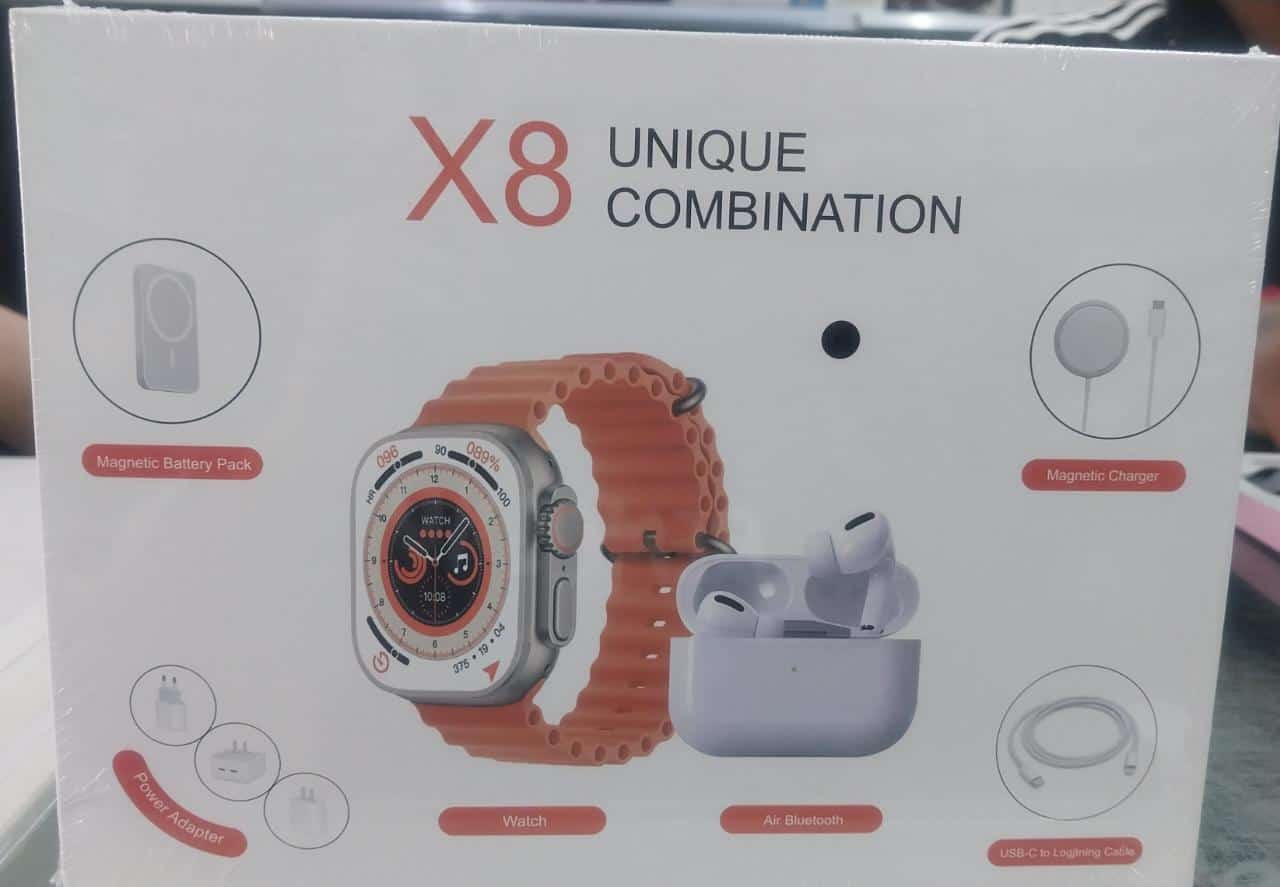 X8 unique combo smart watch and earpods_2