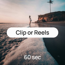 Clip or Reels (45-60 sec)