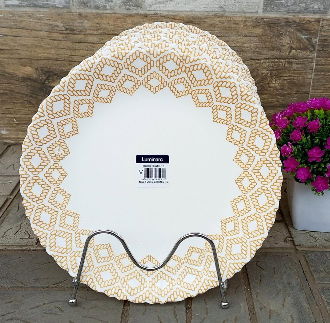 Luminarc flowered plates 6 pcs 