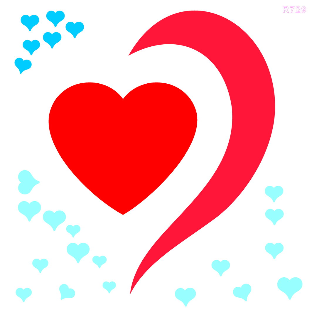 R729_Heart Wall Stencil
