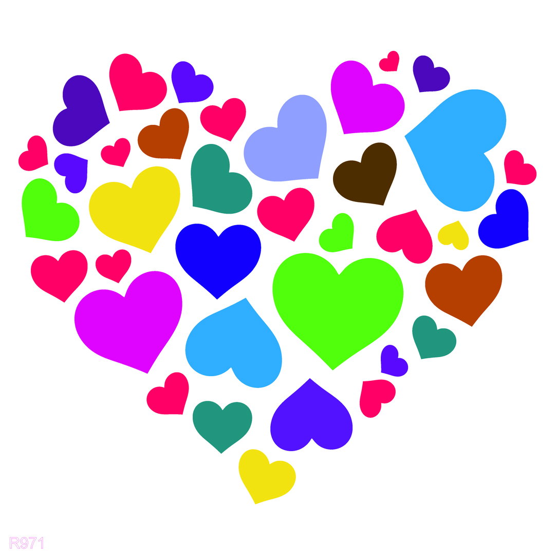 R971_Heart Wall Stencil