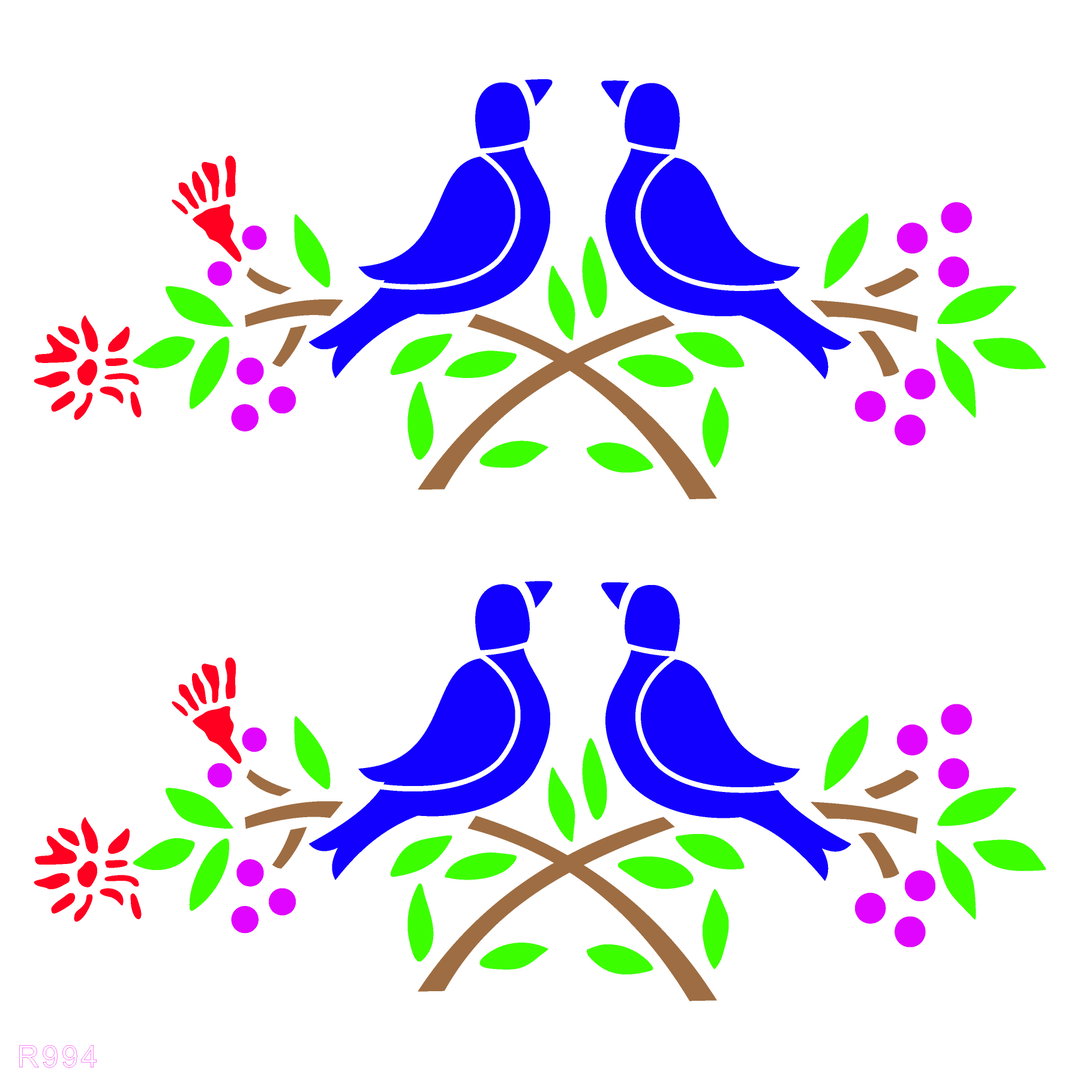 R994_Birds Wall Stencil