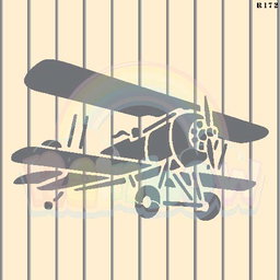 R172_Biplane Wall Stencil