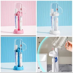 Adjustable Toothbrush Holder With Gargle Cup