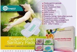 Serviettes hygiéniques/carton (19 pièces) ( guérit les infections vaginales) Protège slip/carton (16 pièces) (Avec anion, guérit les infections vaginales)
