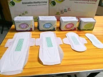 Serviettes hygiéniques/carton (19 pièces) ( guérit les infections vaginales) Protège slip/carton (16 pièces) (Avec anion, guérit les infections vaginales)_2
