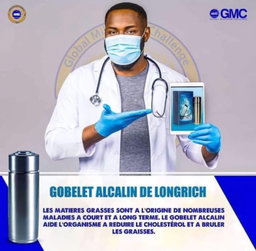 Le gobelet alcalin Longrich est assez spécial. Il transforme toute eau, acide ou neutre en une eau alcaline ionisée de pH 7,45 à 8 saine et potable.  Assure un approvisionnement en eau purifiée et un pH équilibré tout le temps grâce à l’élimination de l’excès Il élimine le chlore et les métaux nocifs Une enquête menée par l’OMS a révélé que près de 80% des maladies humaines sont dues à l’eau potable impure.  Boire de l’eau alcaline ionisée contribue au maintien de l’équilibre acide/basique dans notre corps. Le niveau d’alcalinité est en effet très important, car les recherches ont déjà prouvé que les bactéries et maladies ne peuvent pas survivre dans un état alcalin, mais qu’elles ont tendance à prospérer dans un environnement acide.