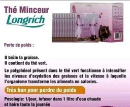 Thé minceur (Réduit la graisse du ventre à un rythme rapide, 15 sachets)
