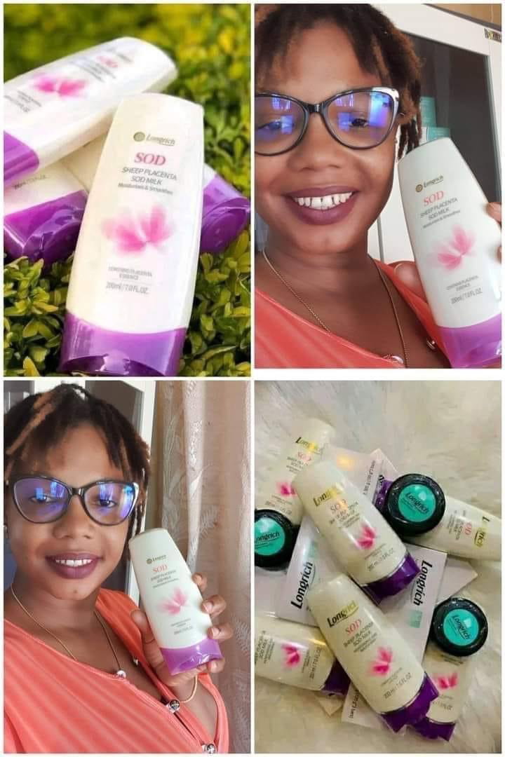 Lait de corps (placenta de mouton) 200ml (N’éclaircie pas, ne noircie pas, maintient un teint naturel ; fait briller la peau)_1
