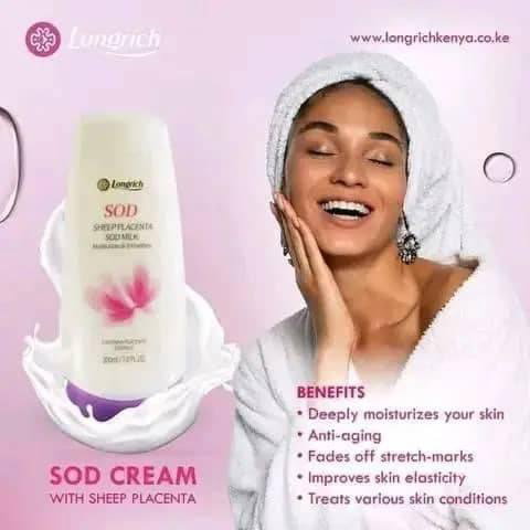 Lait de corps (placenta de mouton) 200ml (N’éclaircie pas, ne noircie pas, maintient un teint naturel ; fait briller la peau)_10
