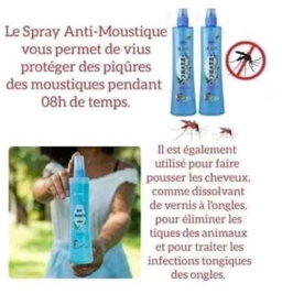 Anti-moustique (Arôme de fleurs, à pulvériser sur les parties exposées du corps 195ml)