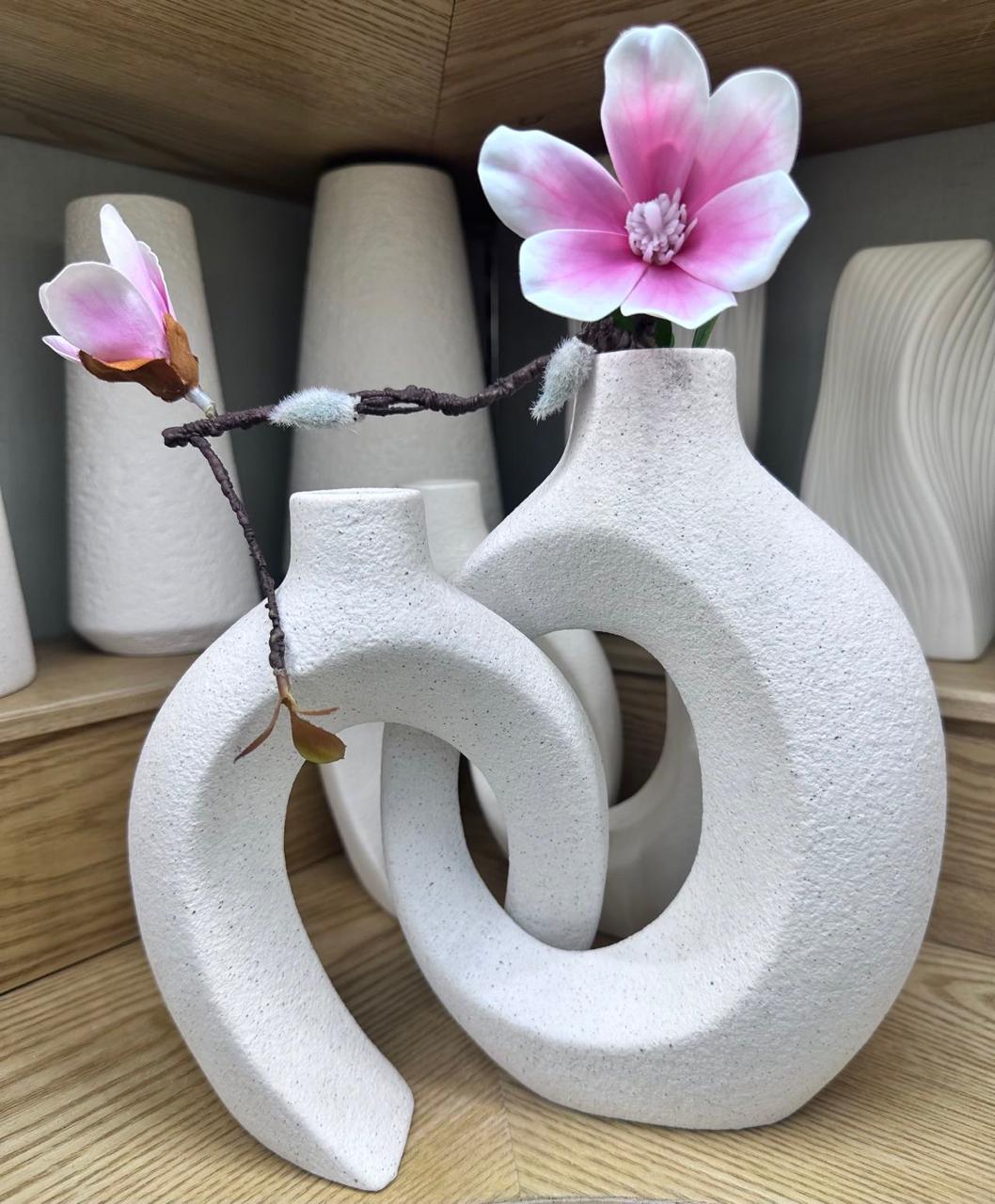 14cm & 16cm Nordic Doughnut Vase 2 in 1