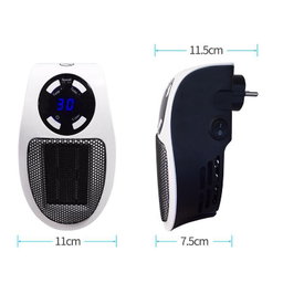 Mini Heater Home Desktop Office Multifunctional Heater, Style:With Remote Control, Plug Type:UK White