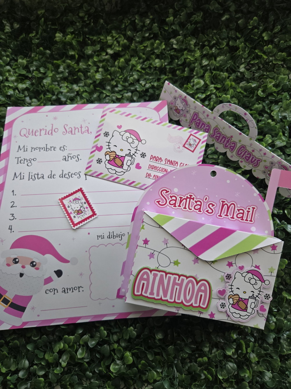 Cartita personalizada para Santa con buzon_2