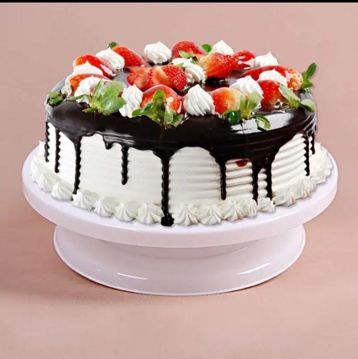 ⏯️ PLASTIC cake turntable 360° rotational_2
