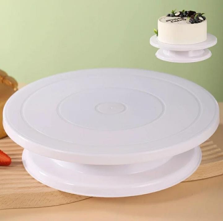 ⏯️ PLASTIC cake turntable 360° rotational_0