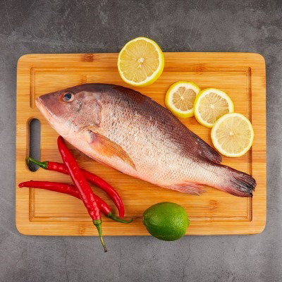 Fresh & Chilled - Red Snapper Whole Cleaned & Gutted, IVP (500g) +-