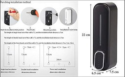 screw Wall mounted 350ml elevated design soap dispenser 